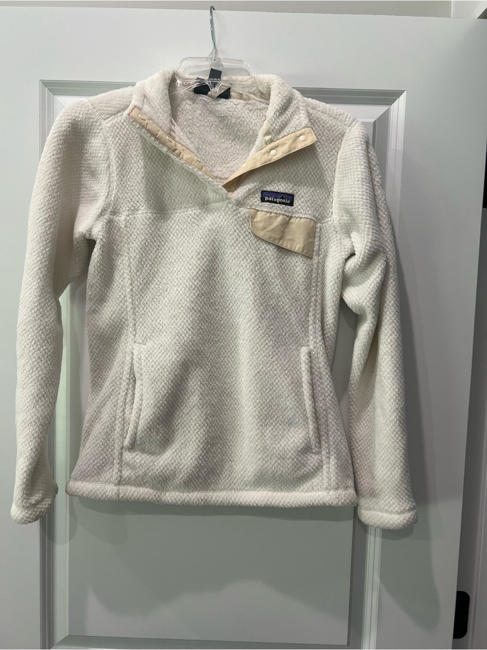 Patagonia Cream Pullover Synchilla Half-Snap Fleece